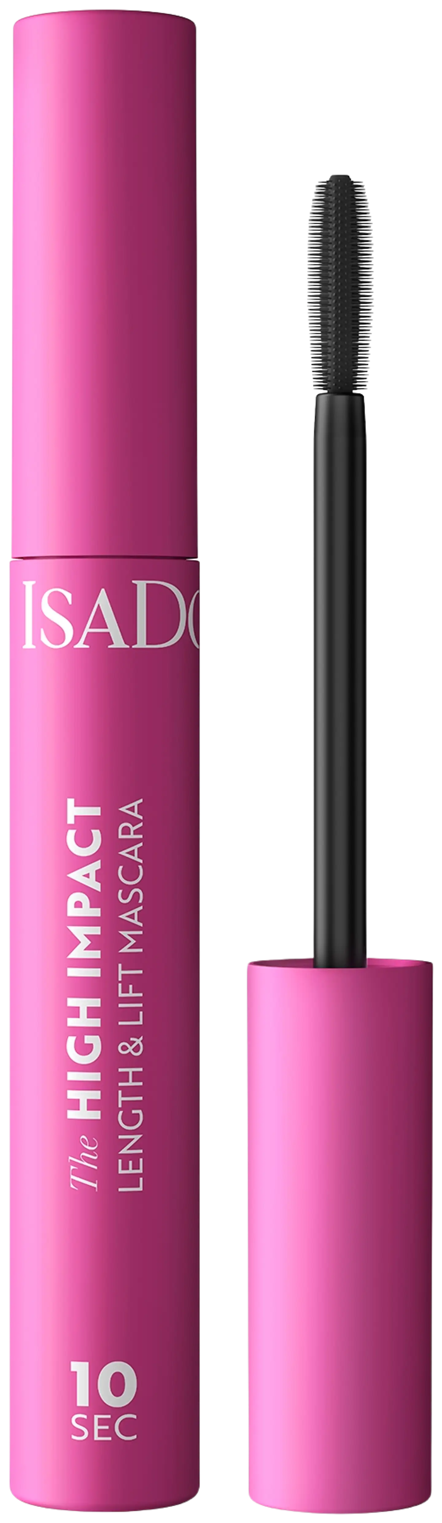 IsaDora The High Impact lenght&lift kohottava ripsiväri Intense Black 9 ml - 1