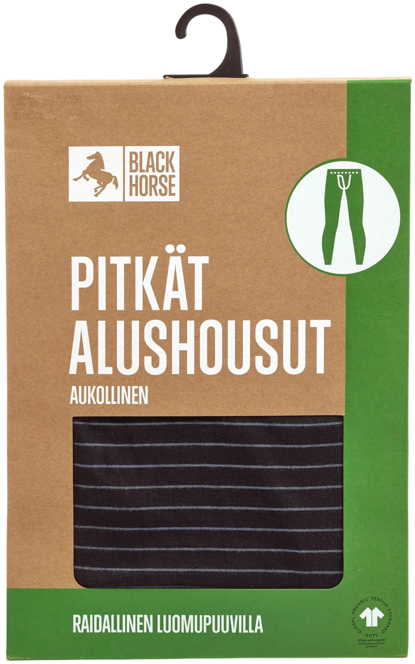 Black Horse miesten pitkät alushousut Rami - MUSTA - 2