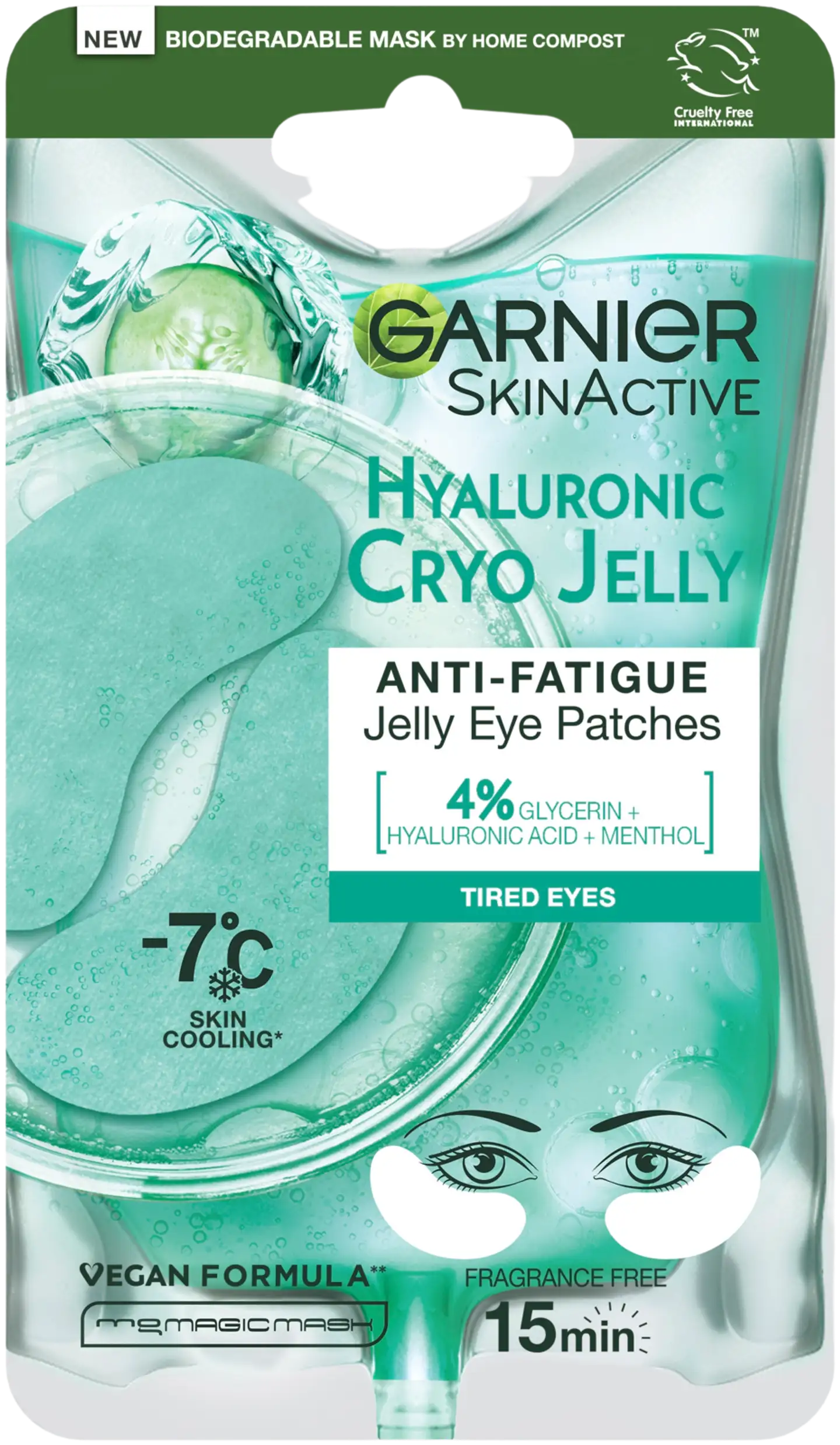 Garnier SkinActive Hyaluronic Cryo Jelly silmänalusnaamio 5g