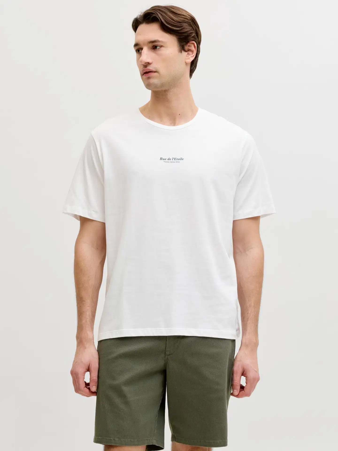 JJ REBEL miesten t-paita Jrebkelsey - Bright white - 3