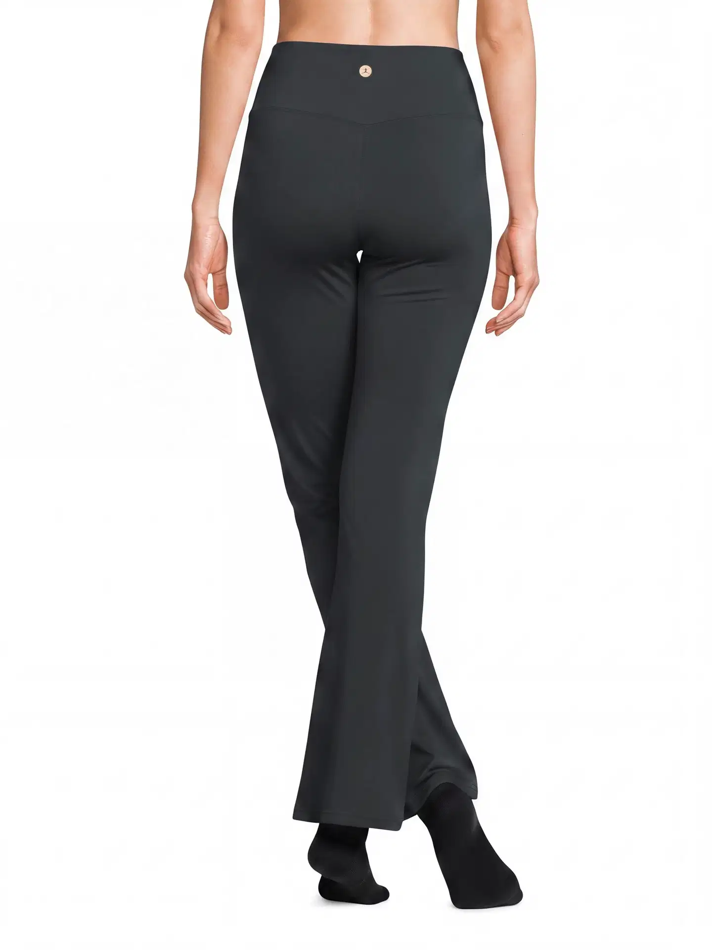 Danskin naisten leveälahkeiset treenitrikoot DPA2615 - black - 3