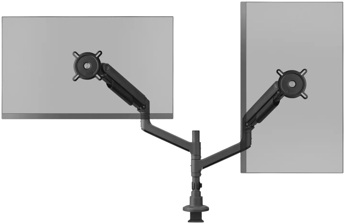 One For All DM5210 Heavy Duty Monitorivarsi kahdelle näytölle, musta - 2