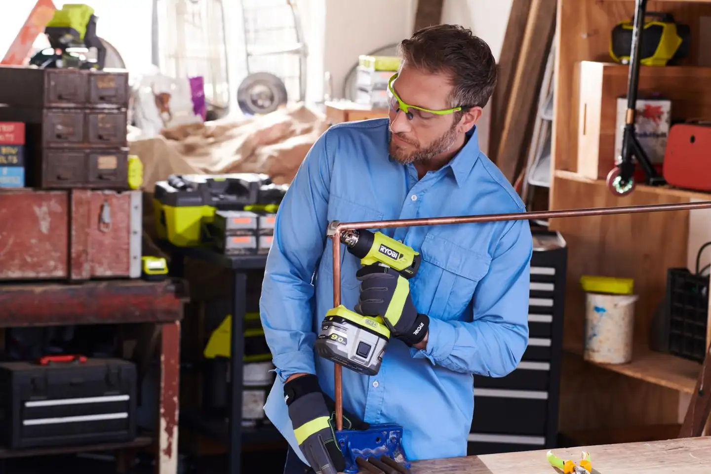 Ryobi 18V kuumailmapuhallin R18HG-0 - 5