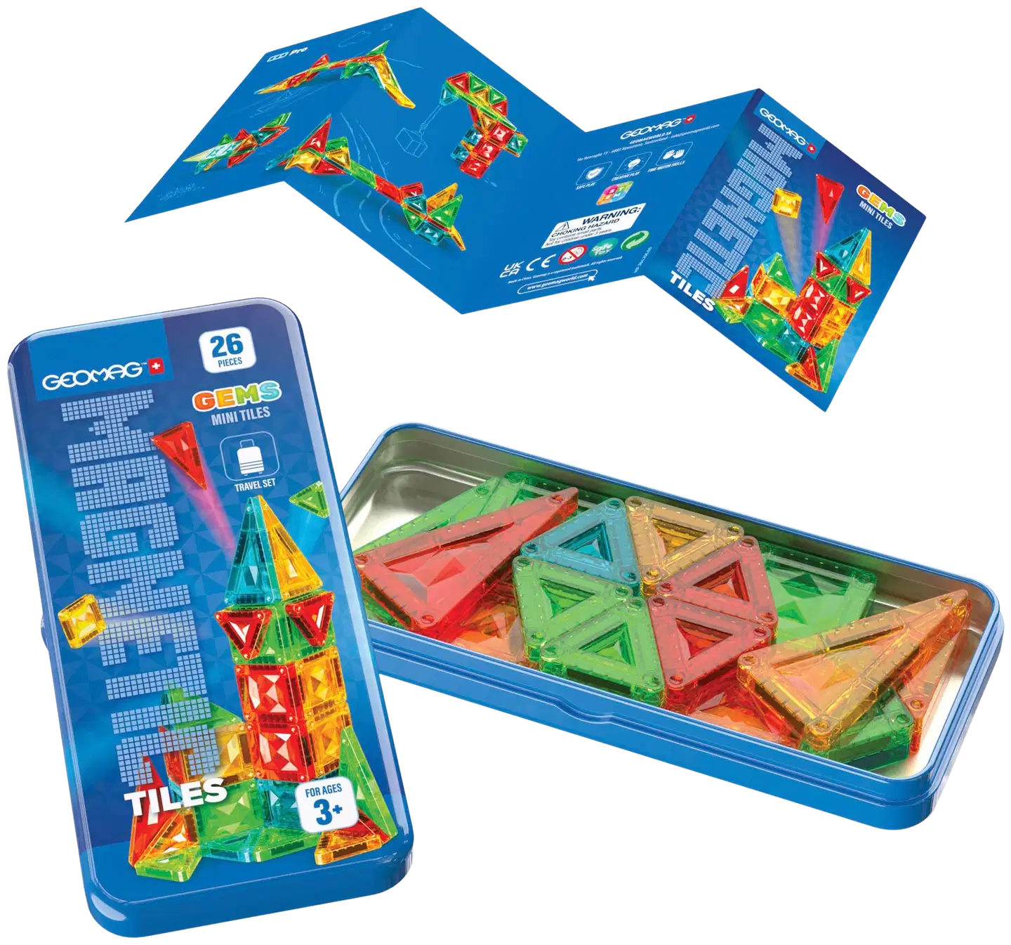 Geomag Magnetic Tiles Mini Gems 26 osaa - 1