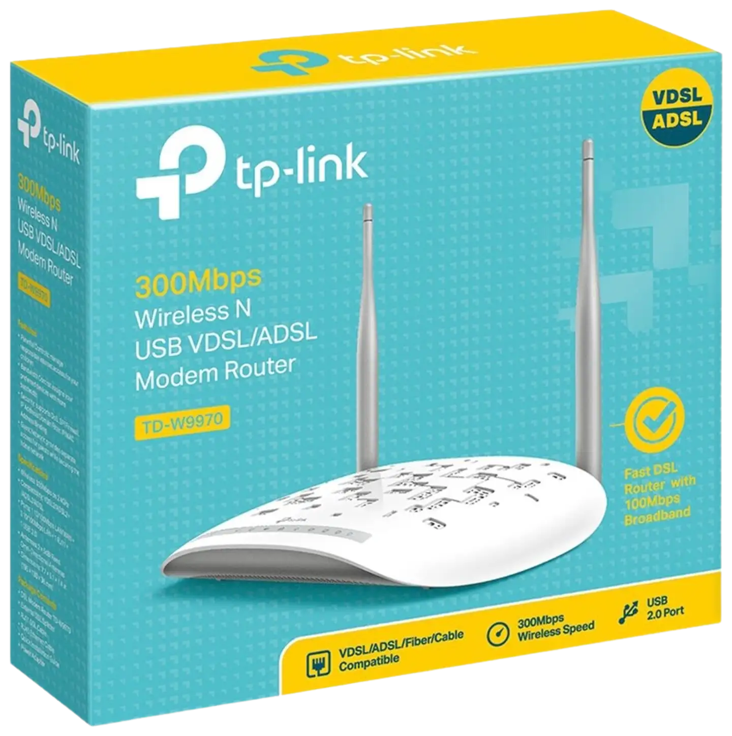 Tp-link td-w9970 n300 wifi vdsl/adsl reititin - 5