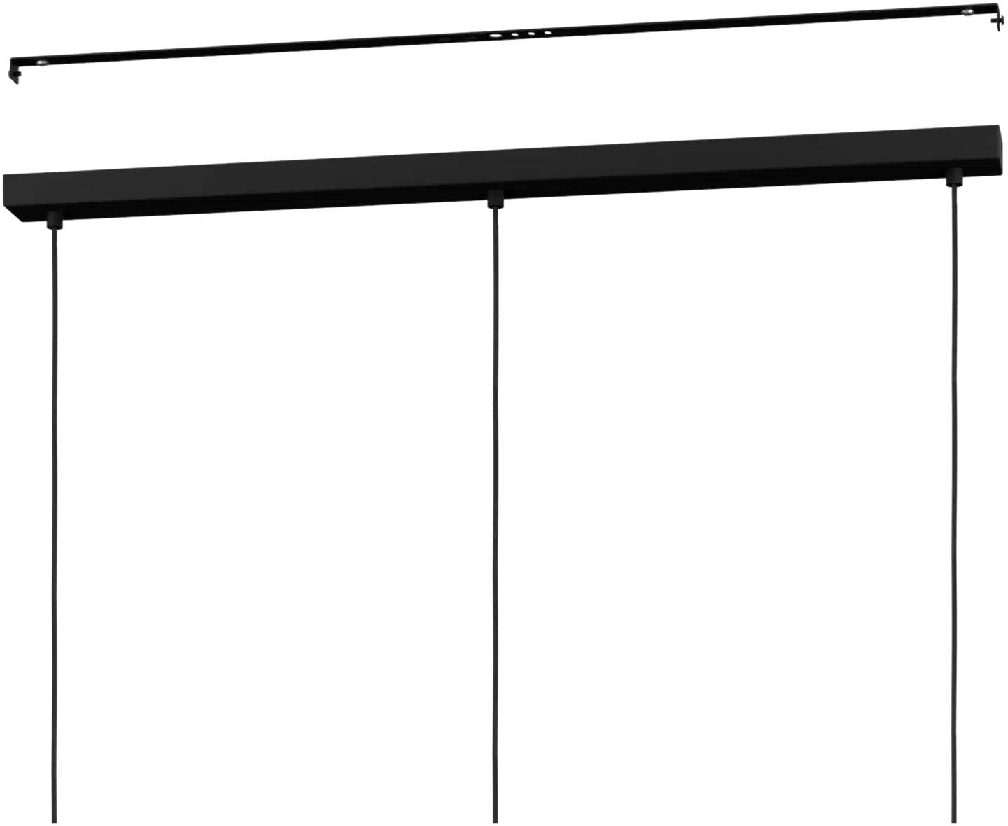 EGLO riippuvalaisin 3-os. Waverton E27 musta/valkoinen - 2