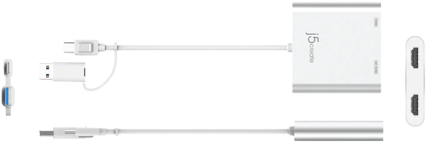 j5create USB-C 2 x HDMI adapteri - 3