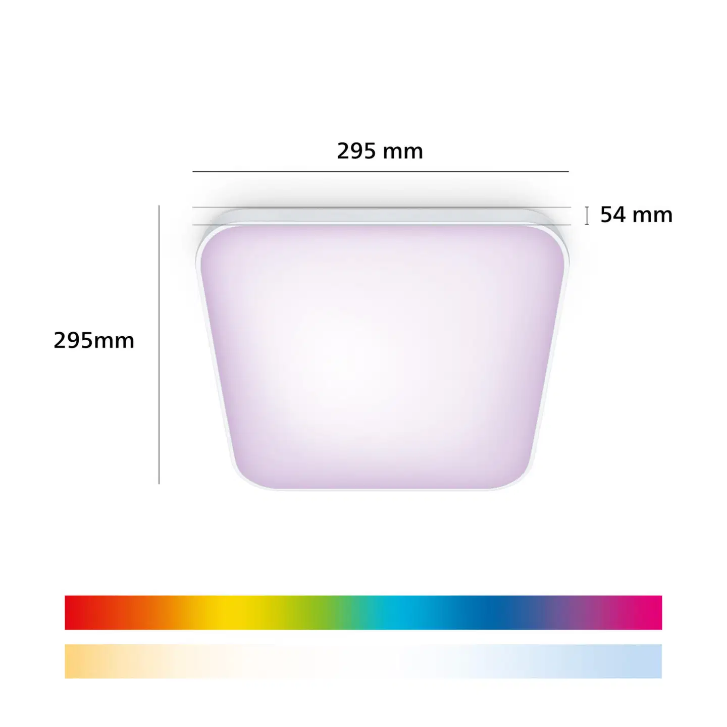 Philips Smart Lighting kattovalaisin neliö 18W RGB  valkoinen säädettävä kaukosäätimellä - 2