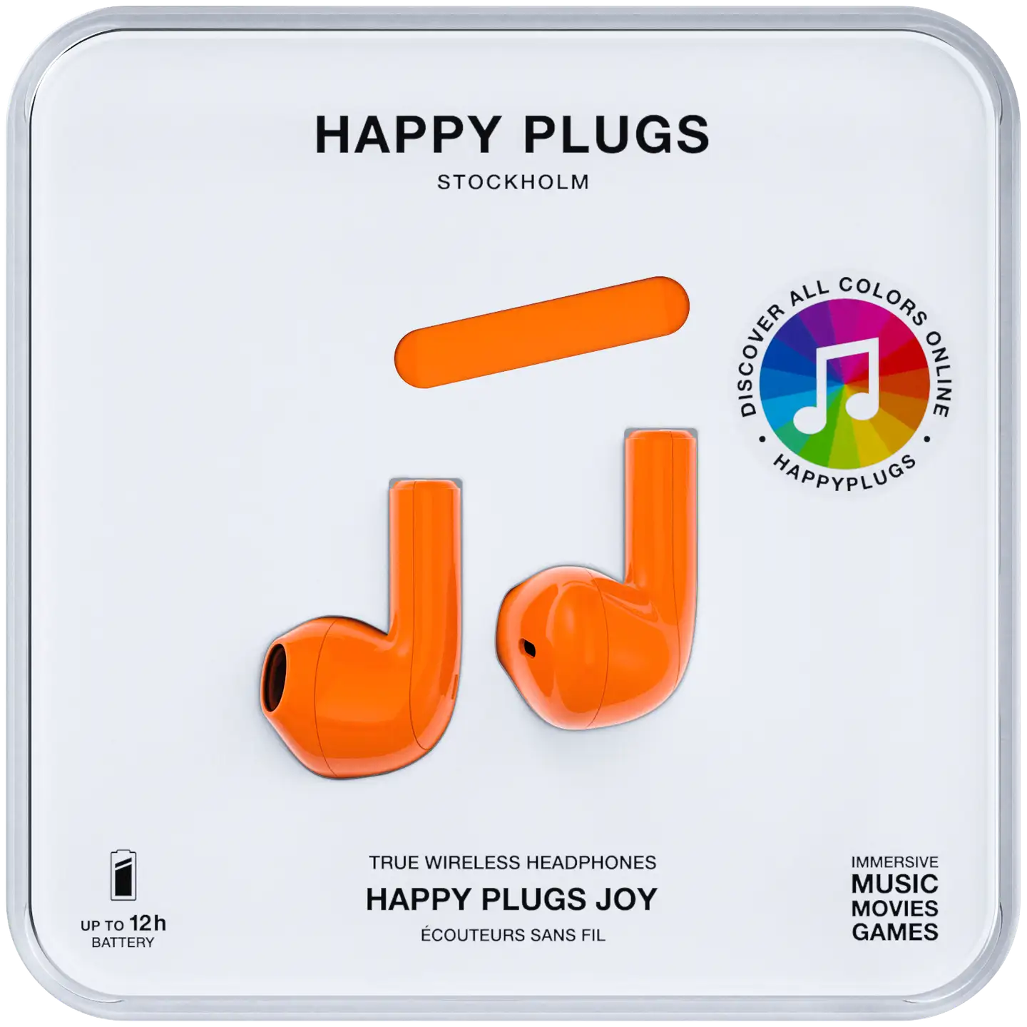 Happy Plugs Bluetooth nappikuulokkeet Joy oranssi - 11