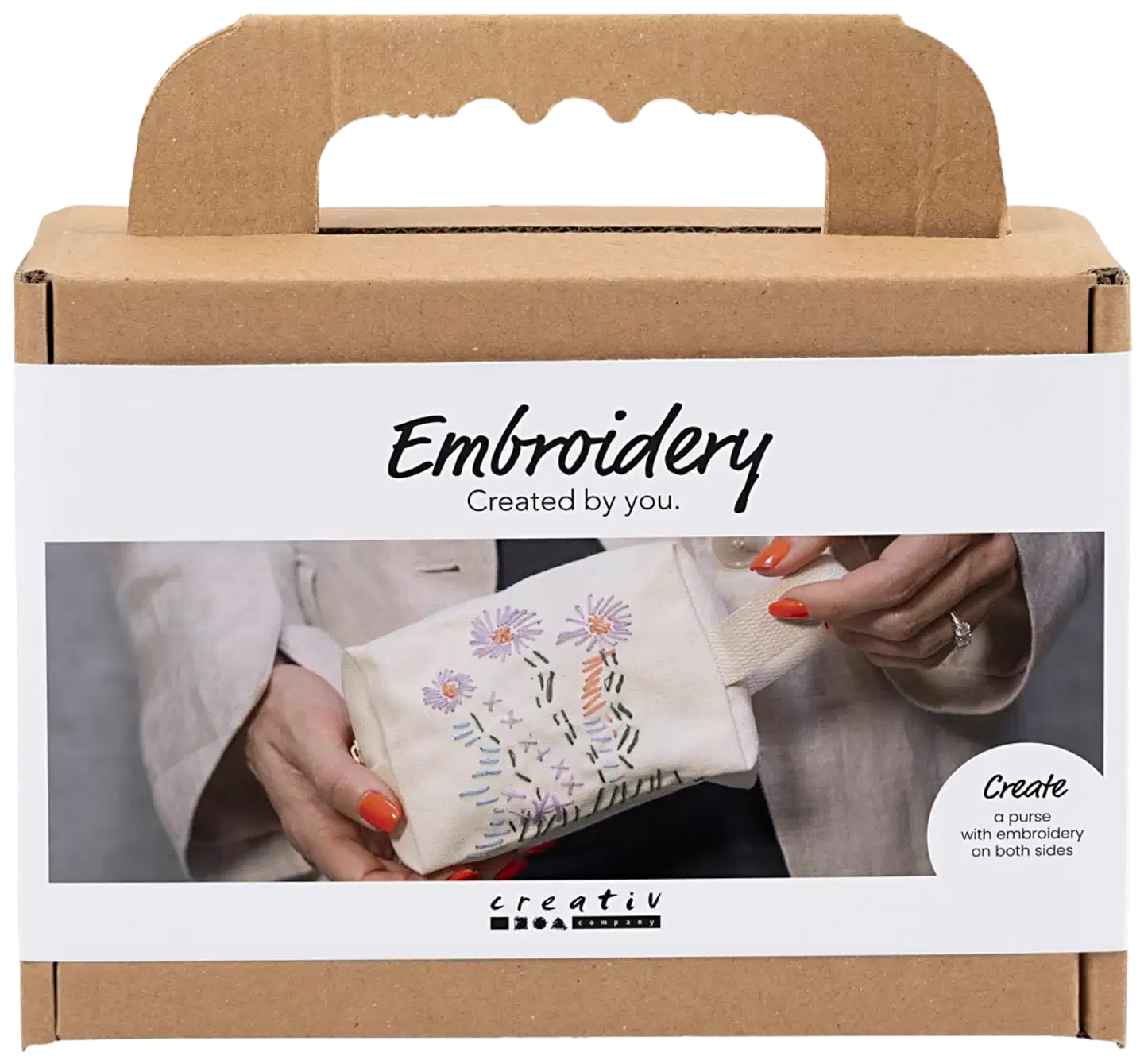 Creativ Company askartelusetti mini kirjailu meikkipussi - 1