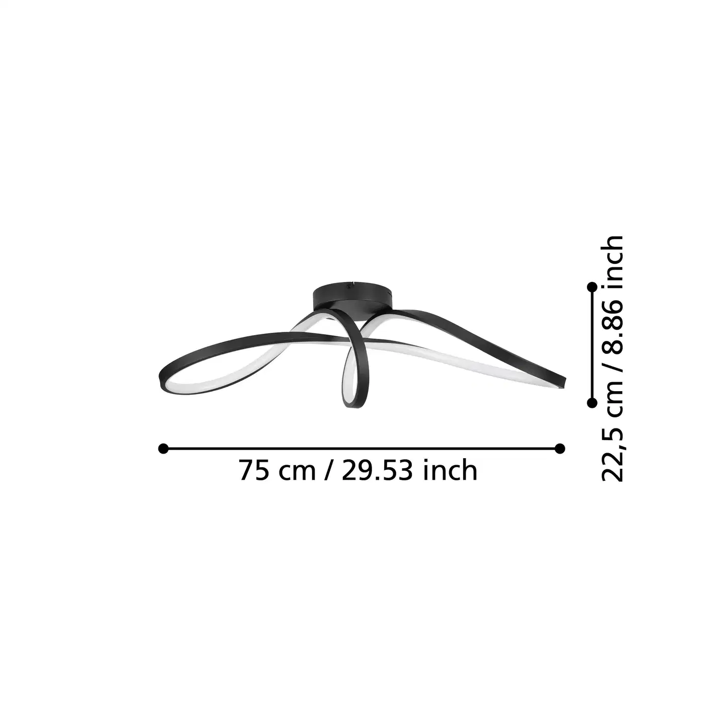 EGLO kattovalaisin Calarossa-z LED 22W RGB CCT musta/valkoinen - 5