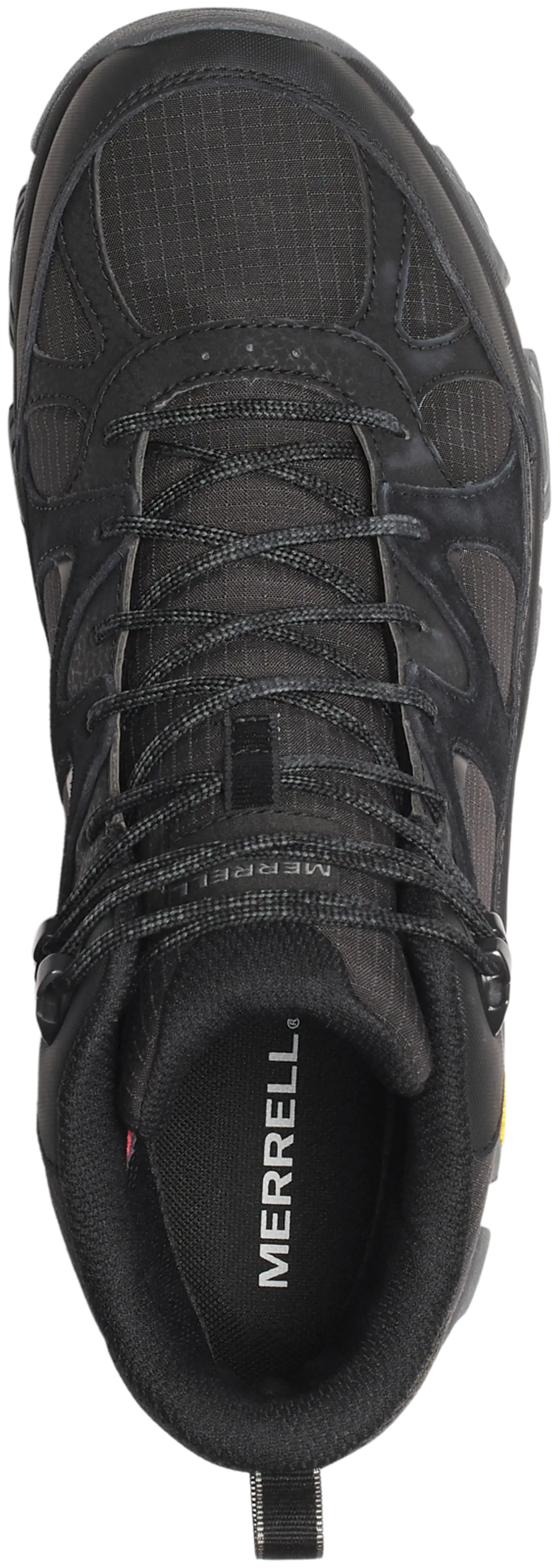 Merrell miesten vedenpitävä pitopohjakenkä Thermo Snow Grip Mid Waterproof - BLACK - 6