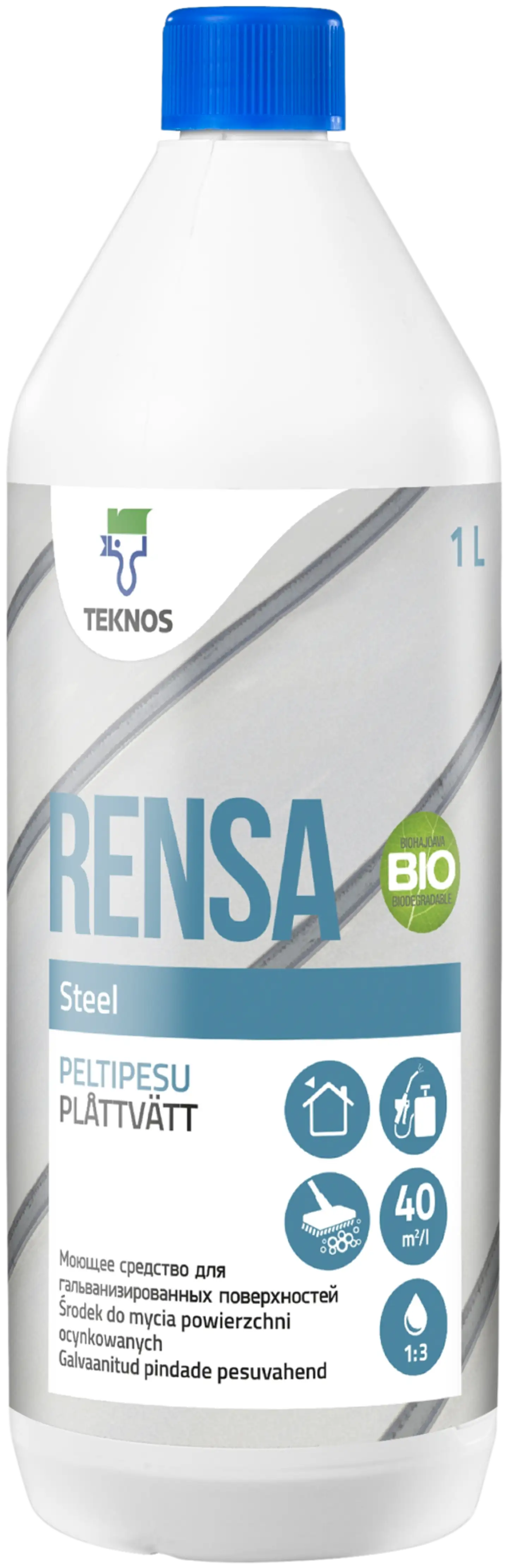 Teknos peltipesu Rensa Steel 1 l