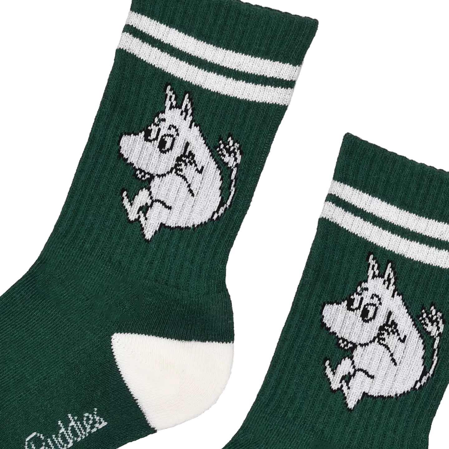 Moomin By Nordicbuddies Lasten sukka yksittäispakkaus Muumipeikko - Vihreä/Valkoinen - 2