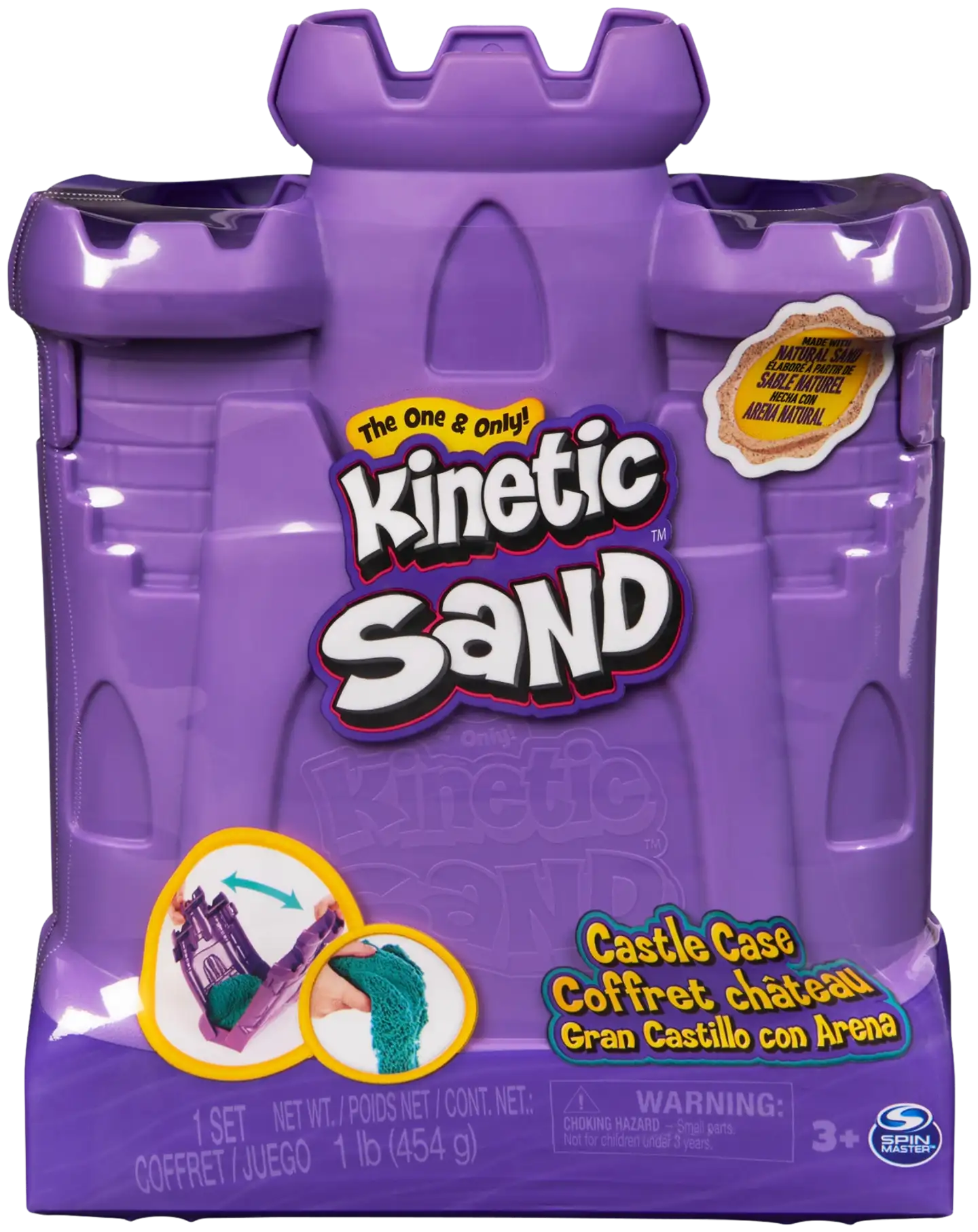 Kinetic Sand Linnasalkku limenvihreä