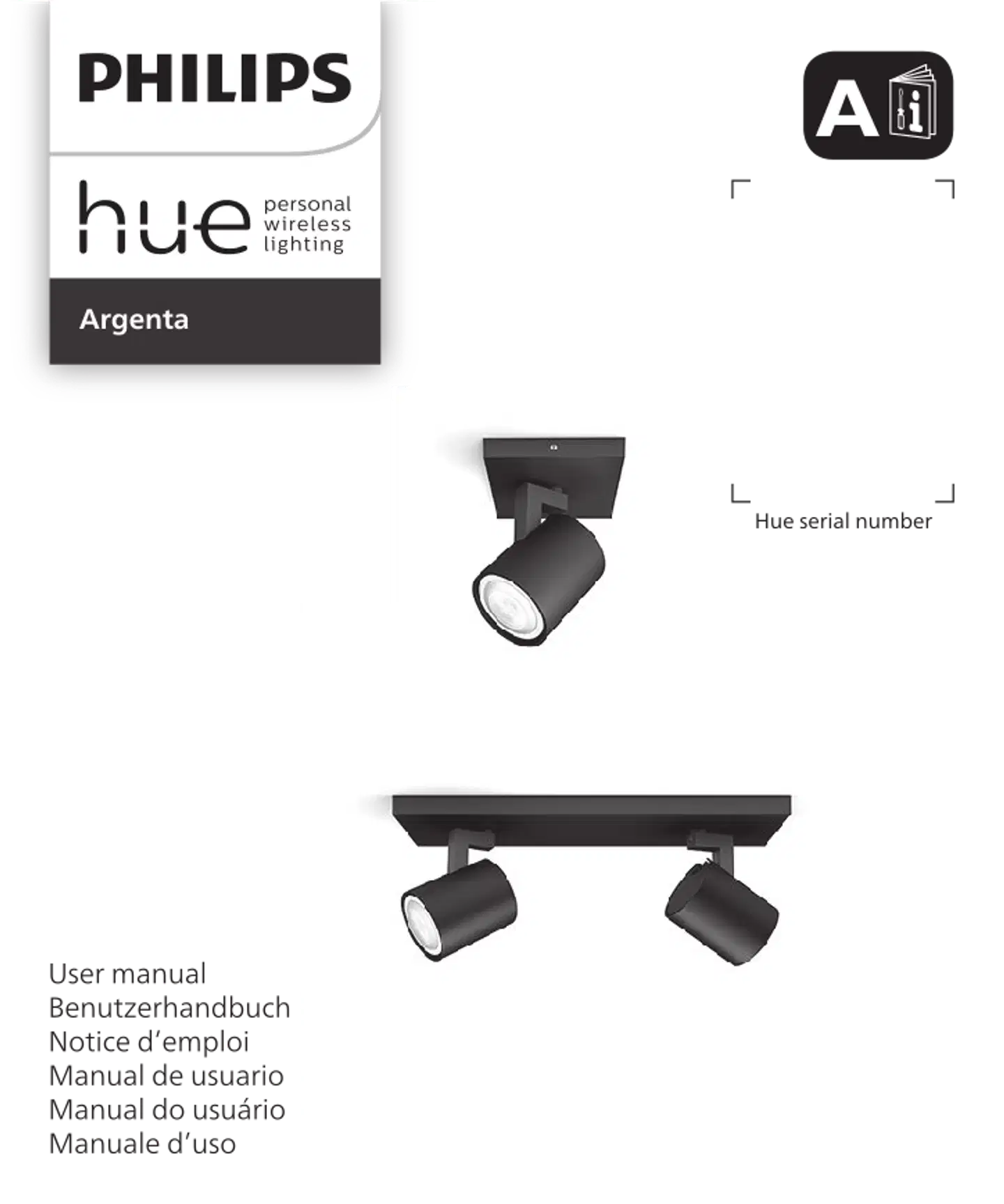 Philips Hue Argenta -kohdevalaisin 4.2W 2000-6500K 400LM valkoinen - 3
