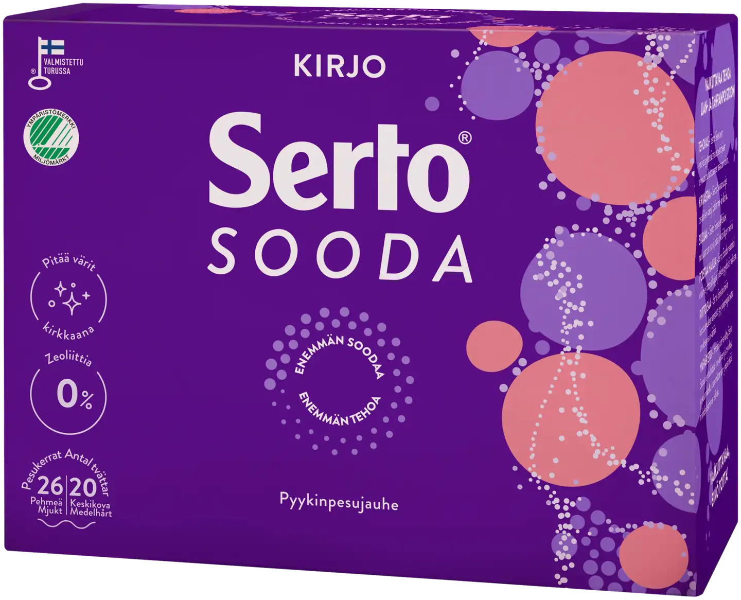 Serto Sooda Kirjo pyykinpesujauhe 890 g
