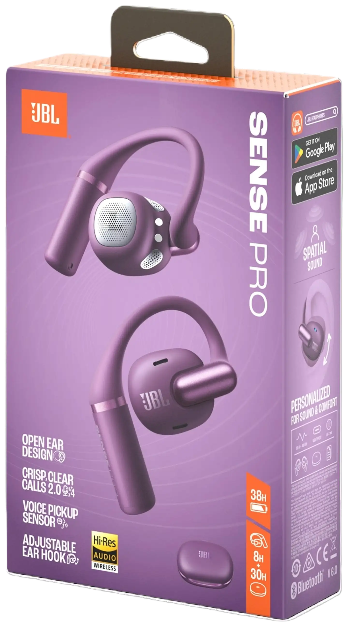 JBL langattomat avoimet kuulokkeet Sense Pro violetti - 10