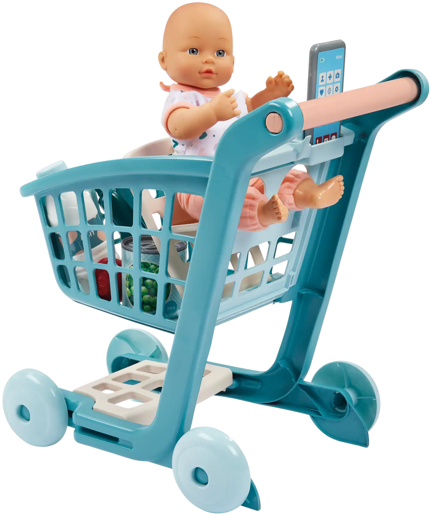 Ecoiffier - Vert Azul - Ostoskärry, tarvikkeet ja nukke - 1