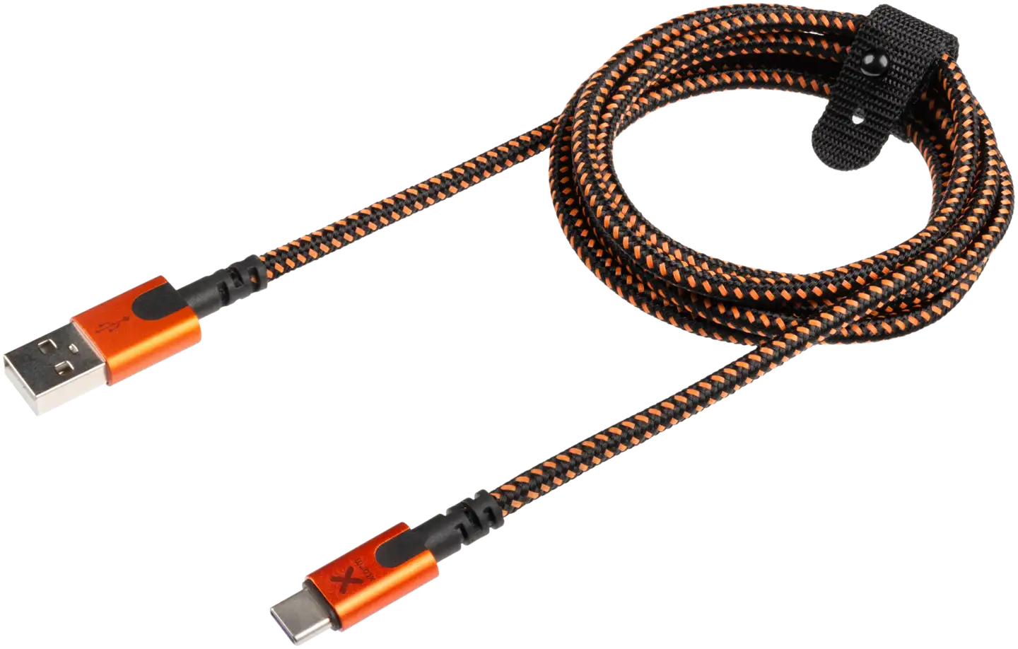 Xtorm USB-A/USB-C kaapeli 1,5m CXX004 musta/oranssi - 1