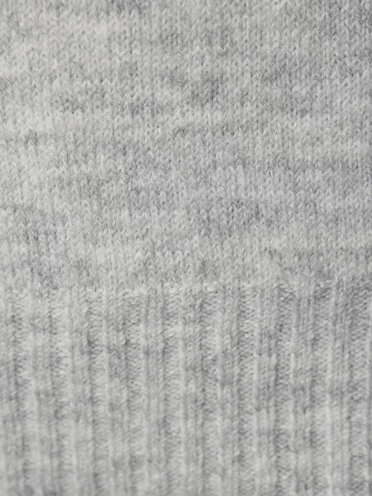 House naisten neule Fluffy-V - L.grey melange - 5