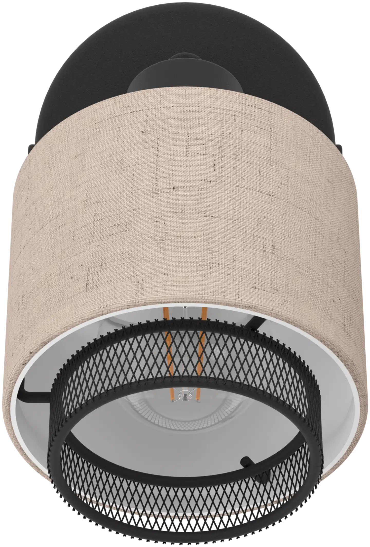 EGLO Seinä/kattospotti Rosley E14 musta/pellava - 2