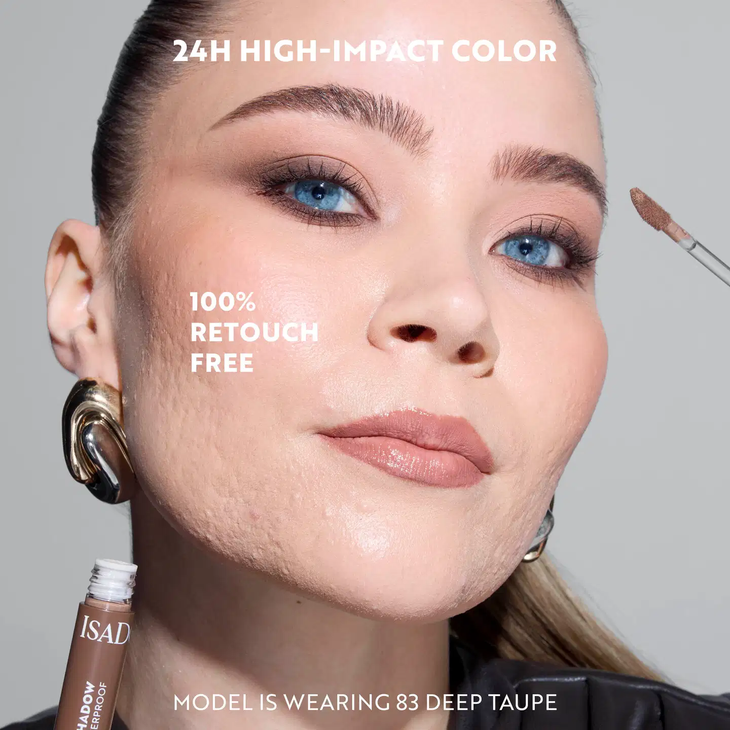 IsaDora The 24H Gleam Liquid Eyeshadow 2 ml - 81 Bare Cloud - 5