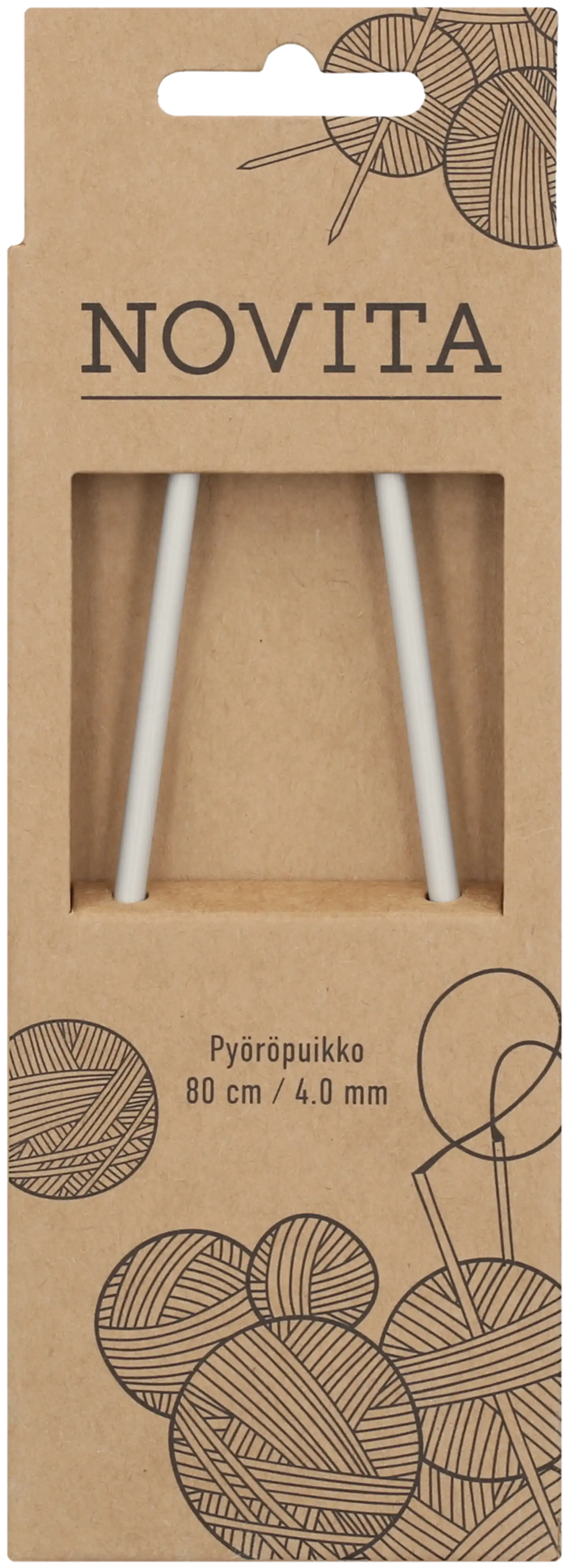 Novita Pyöröpuikko 80 cm - 4mm - 1