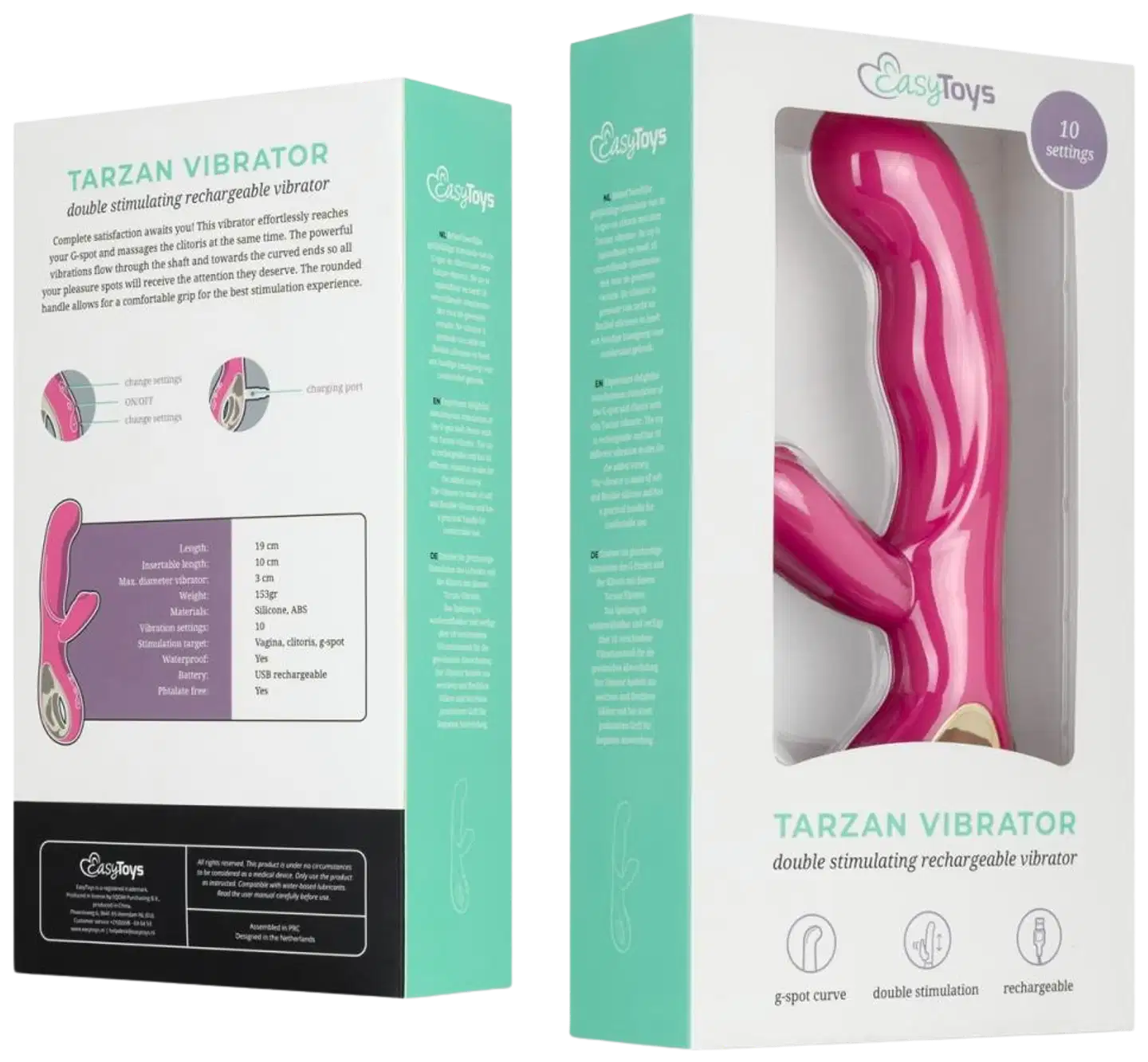 EasyToys vibraattori Rabbit - 4
