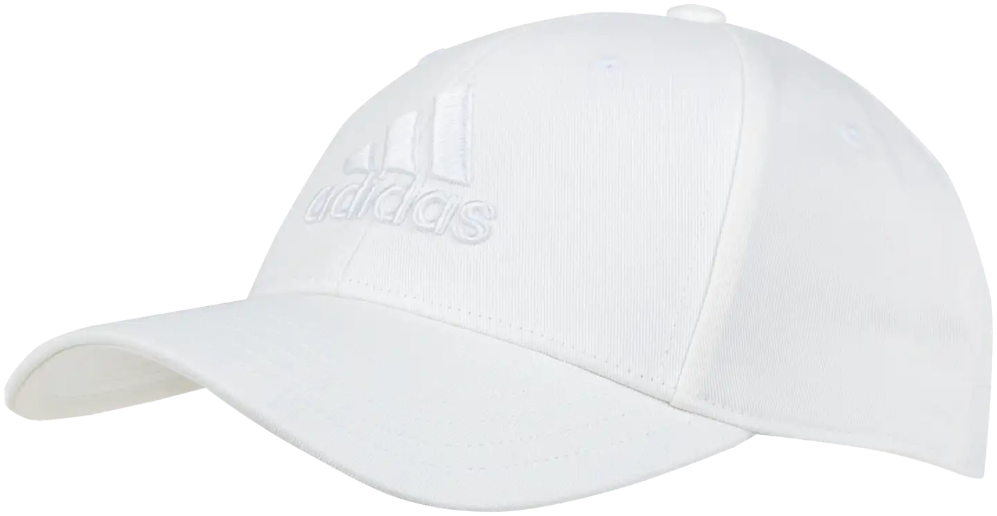 adidas unisex lippalakki Big Tonal Logo Baseball Cap - WHITE - 1