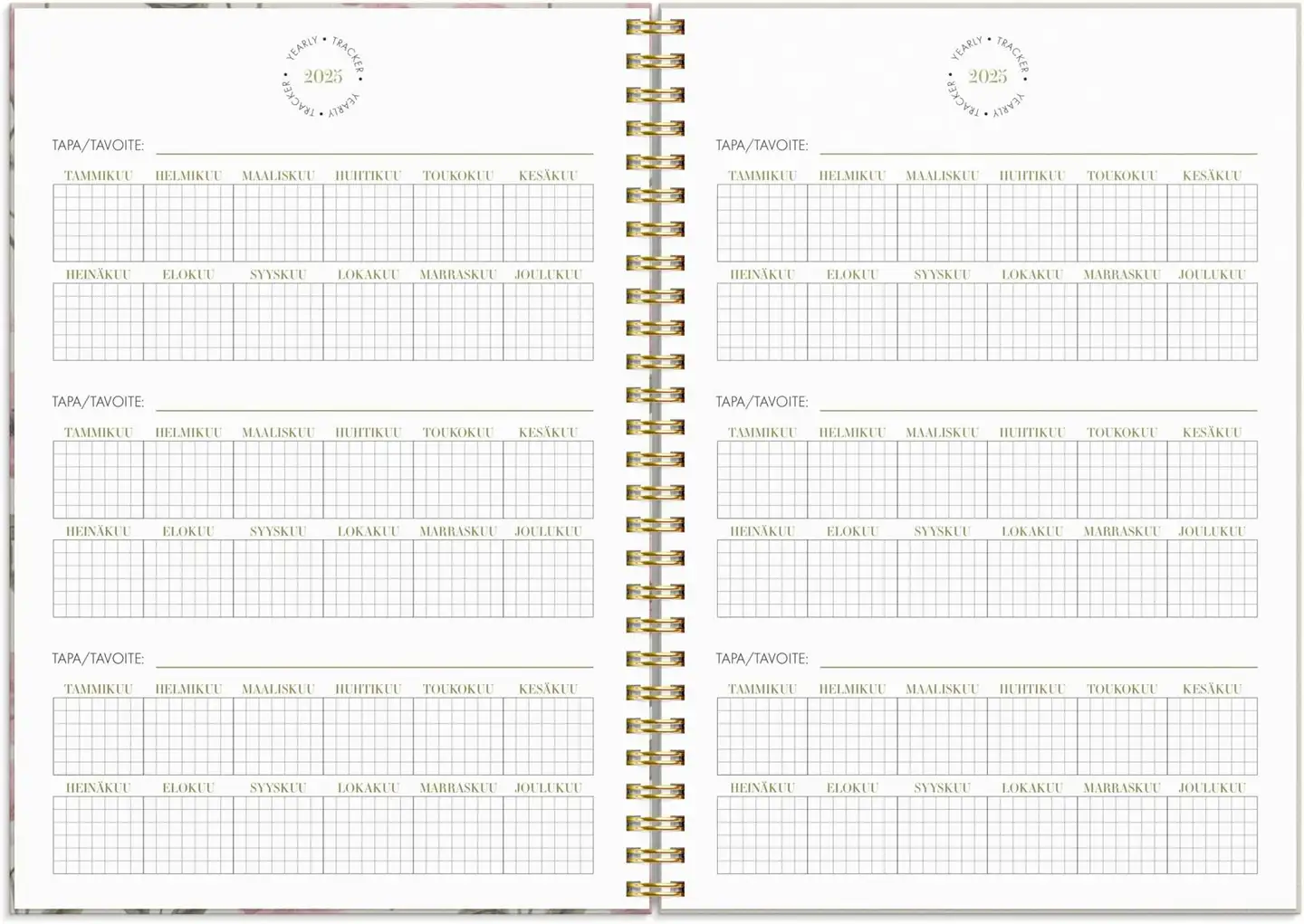 Burde Kalenteri 2026 Life Planner Essentials - 6