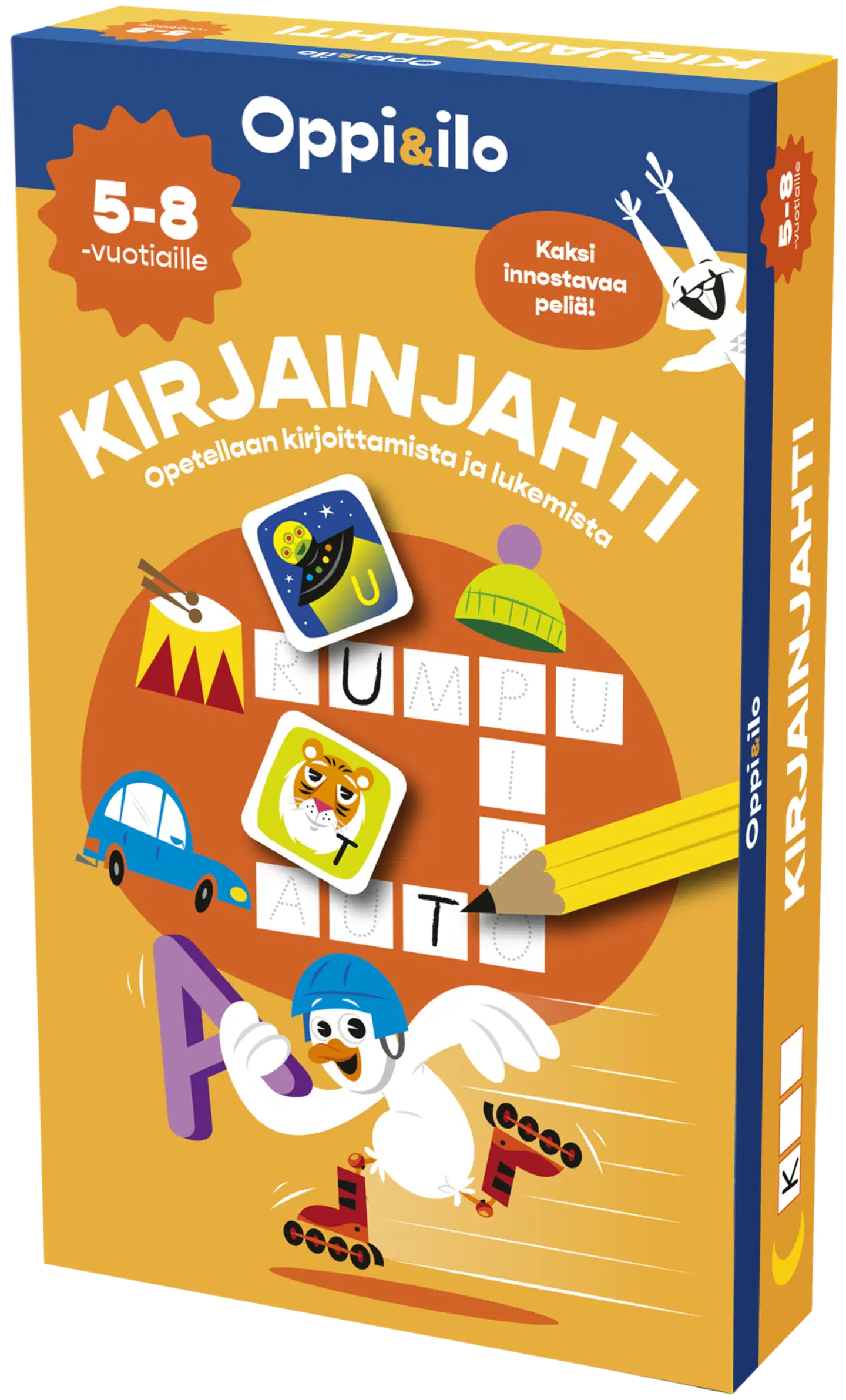 Oppi&ilo Kirjainjahti-peli 5-8 v