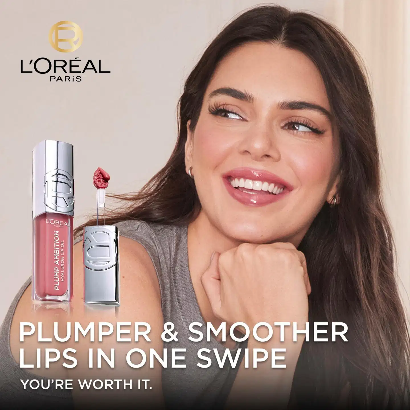 L'Oréal Paris Plump Ambition Hyaluron Lip Oil 601 Worth It huuliöljy 5 ml - Cristal Clear - 7