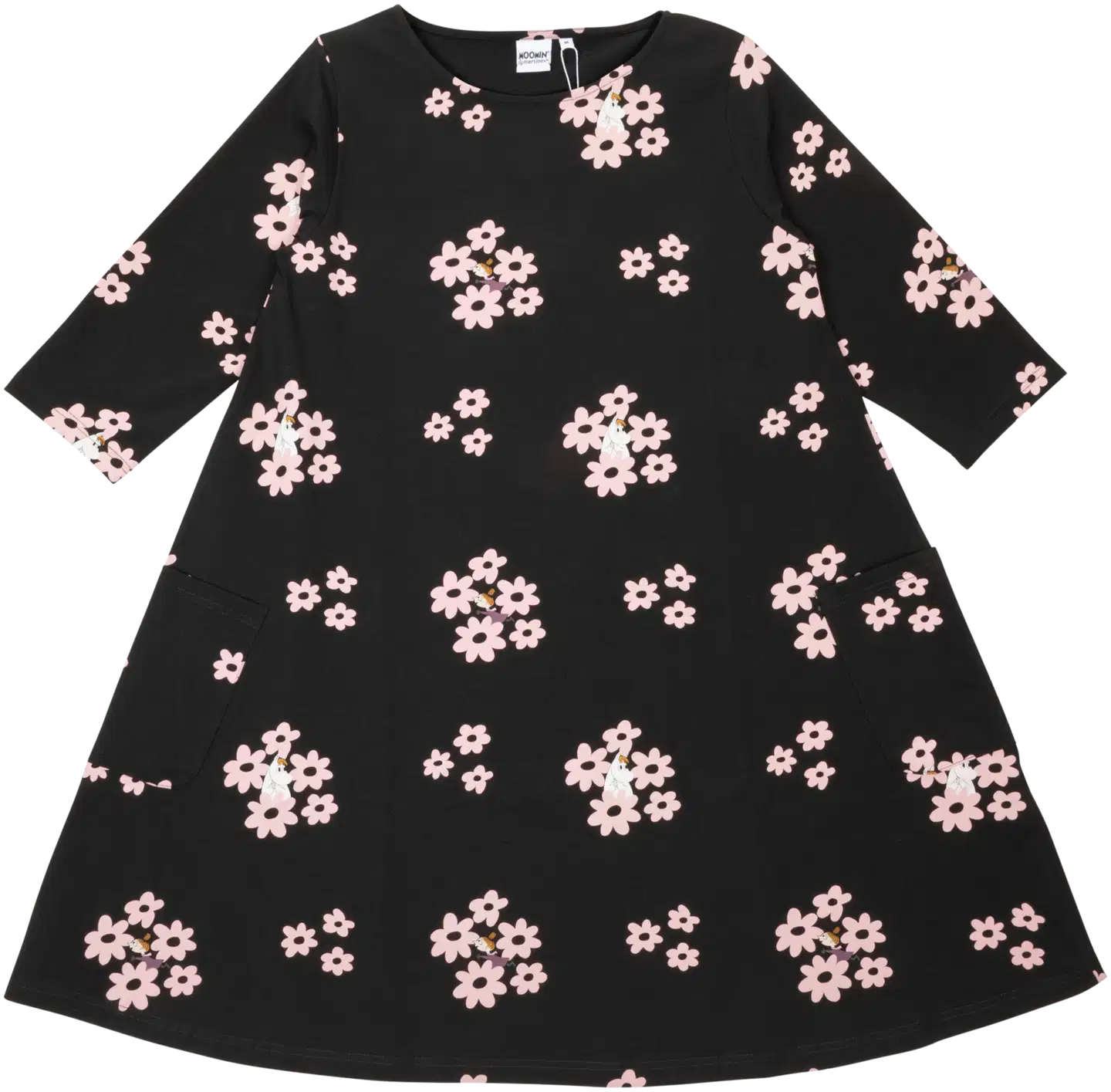 Muumi naisten mekko Jenni Kaipaus 593877 - musta - 1