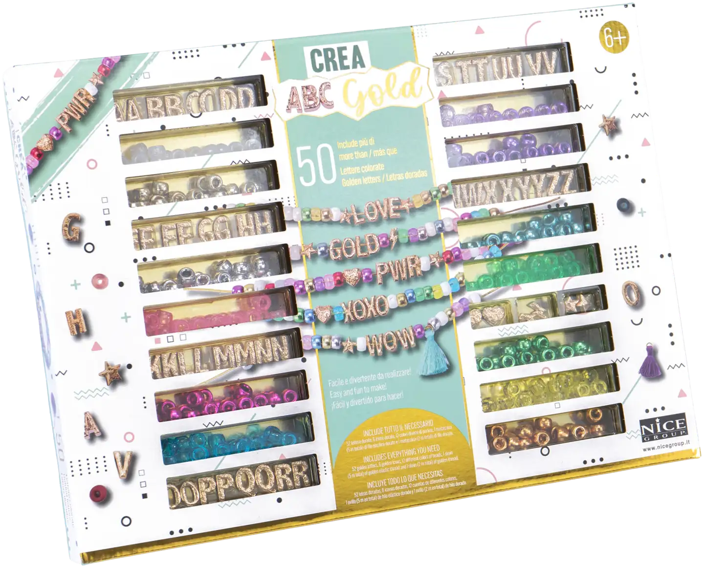 Nice Crea Abc Gold -Koruaskartelusetti - 1