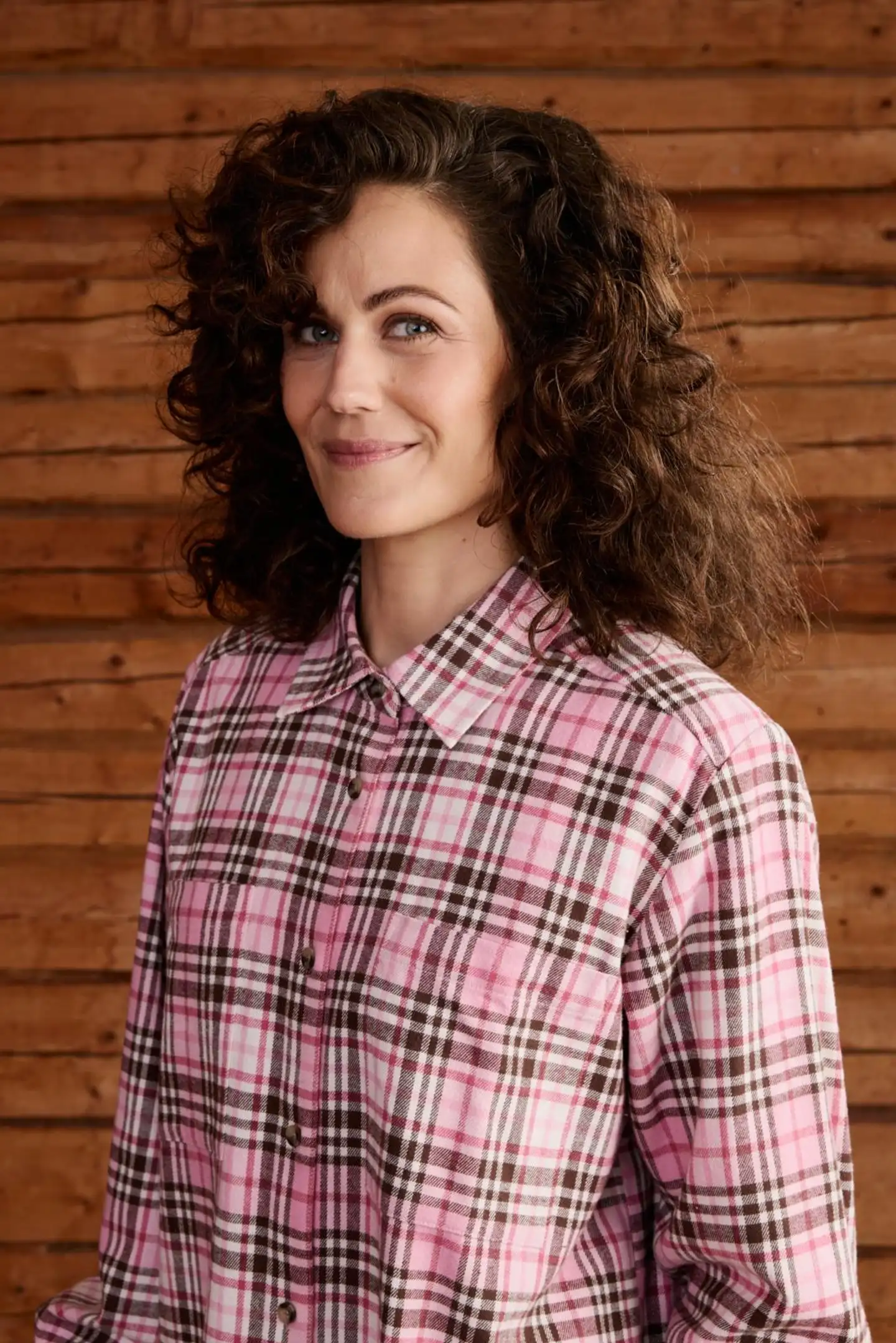 Reino&Aino naisten flanellipaita - pink check - 4