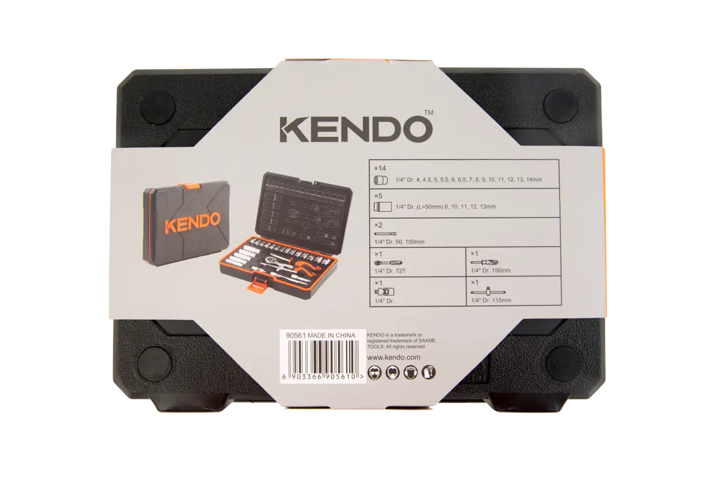 Kendo hylsysarja 1/4" 25-osainen - 5