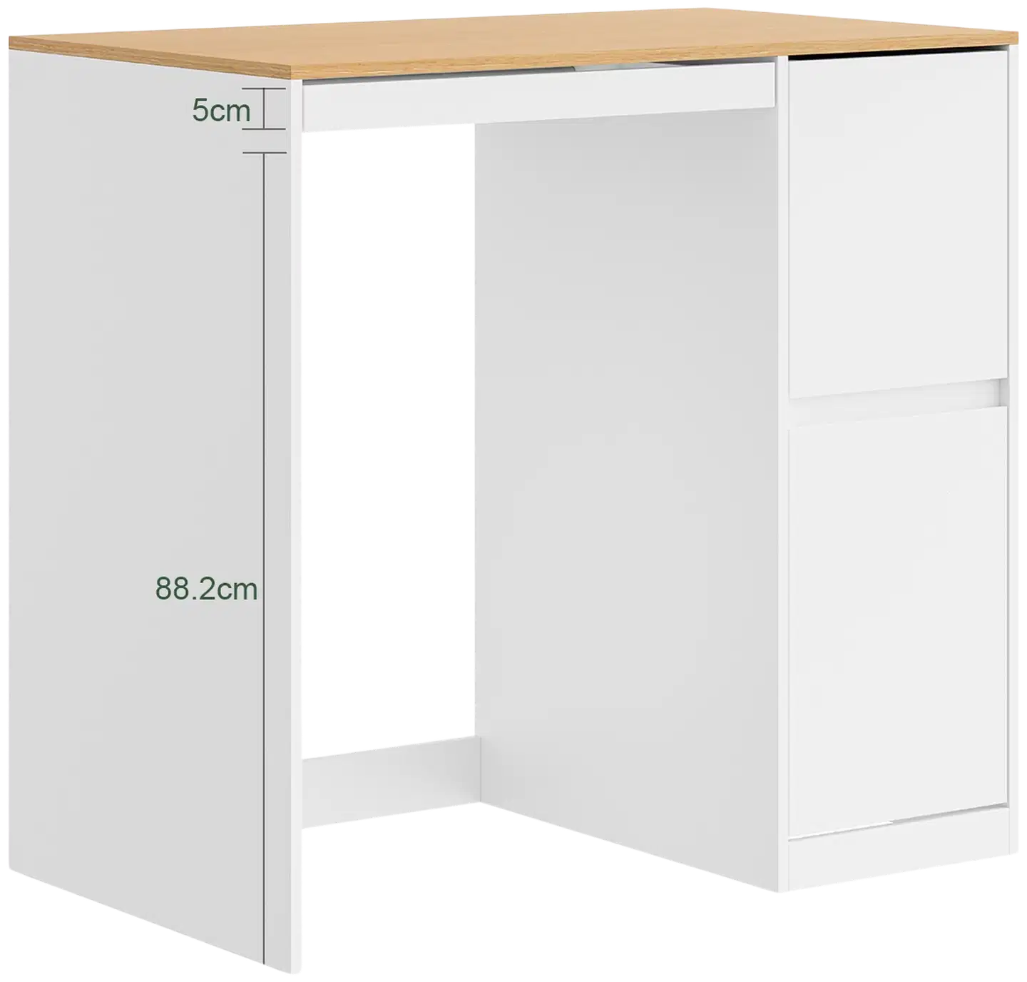 SoBuy pesukonekaappi valkoinen BZR223-WN - 3