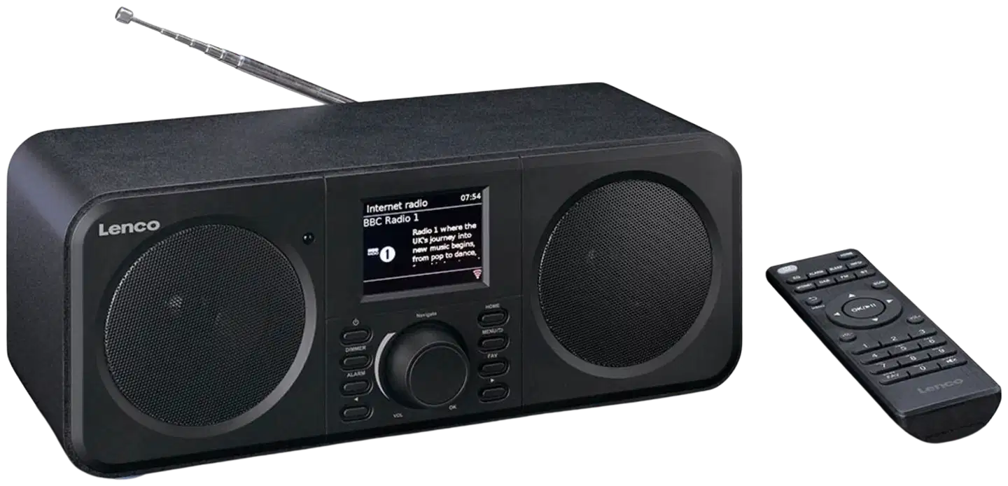Lenco DIR-142 stereointernetradio DAB+/FM ja Bluetooth musta - 2