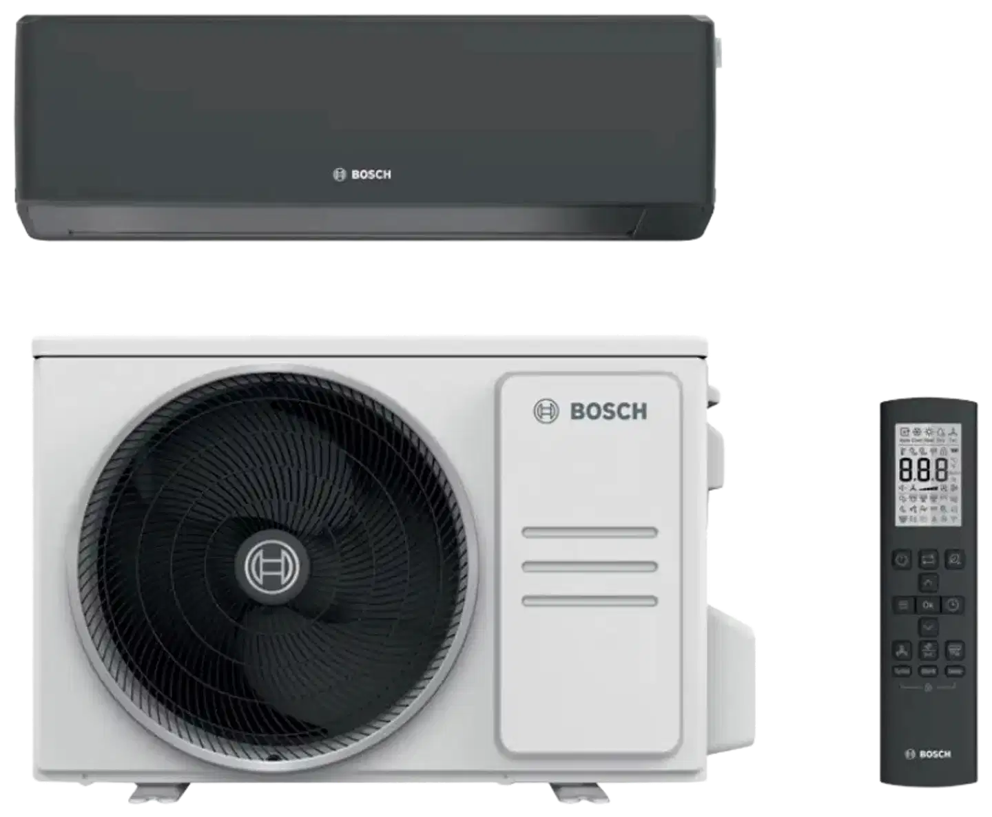 Bosch Climate 7100 35-heb ilmalämpöpumppu musta asennettuna - 1