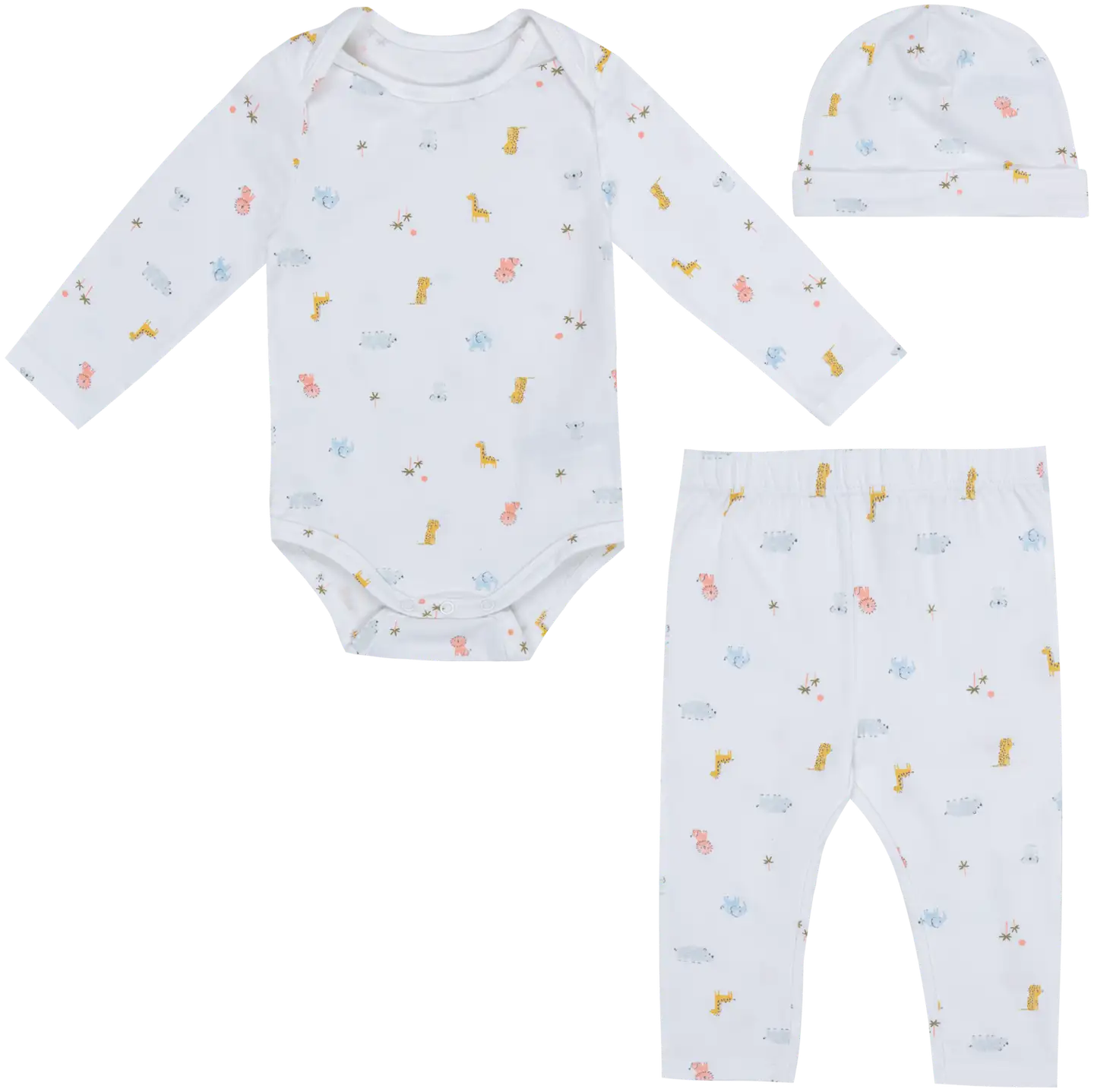 TEX BABY vauvojen setti  Savanni I274184 3-osaa - WHITE 1 - 1