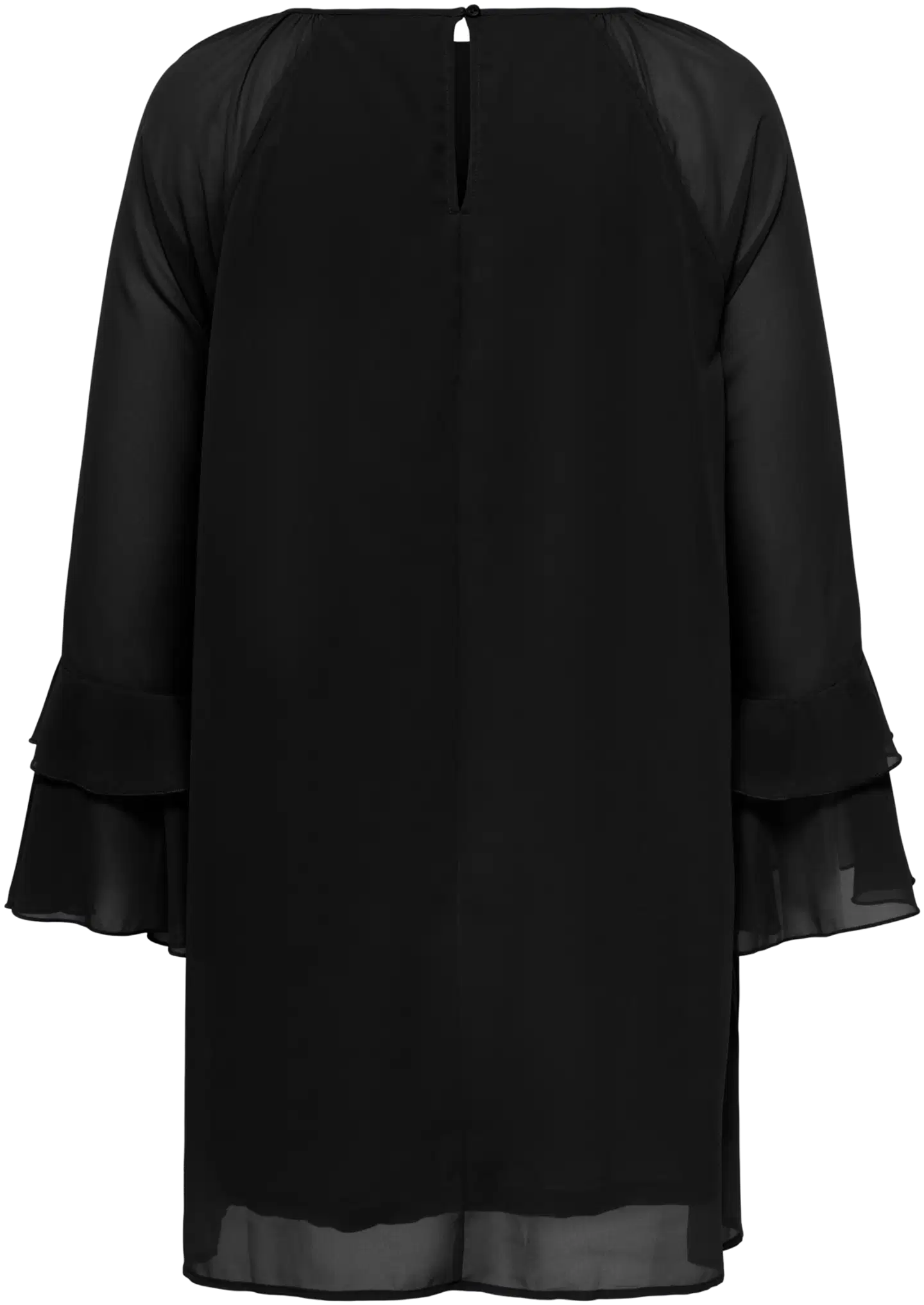 ONLY CARMAKOMA naisten pluskoon röyhelömekko Carthilda - Black - 2