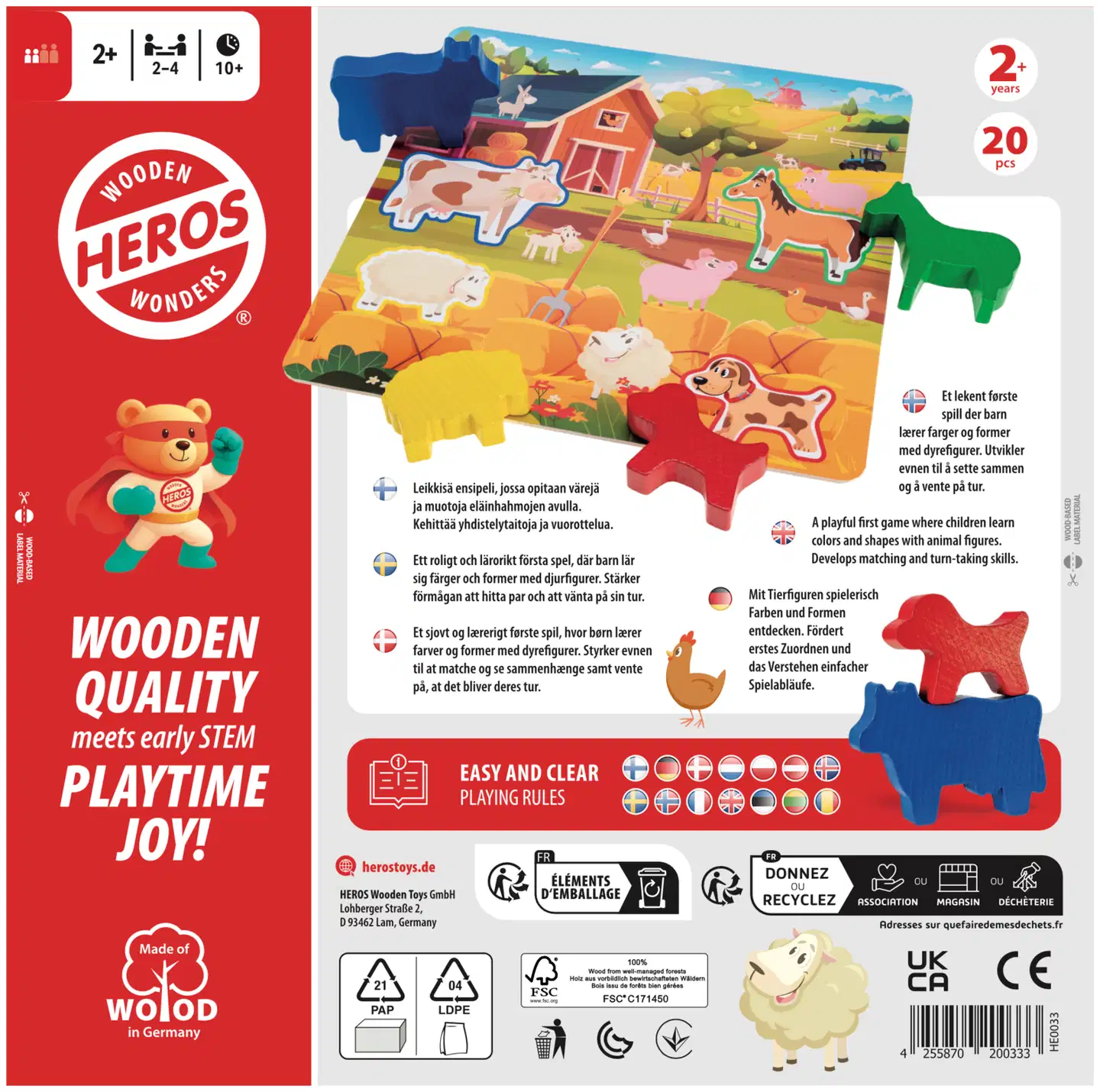Heros peli My First Game Amazing Animals - 4