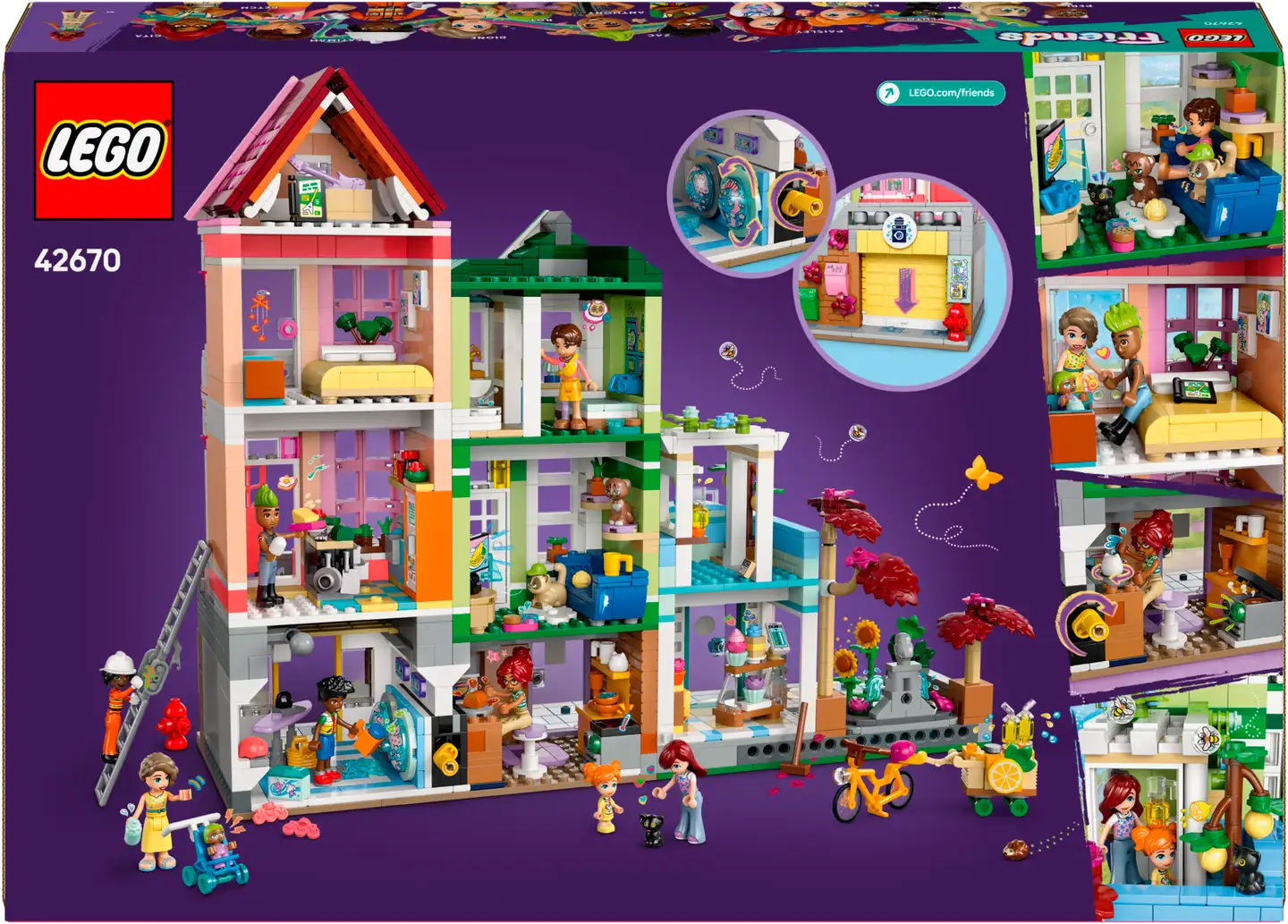 LEGO® Friends 42670 Heartlake Cityn asunnot ja liiketilat - 3