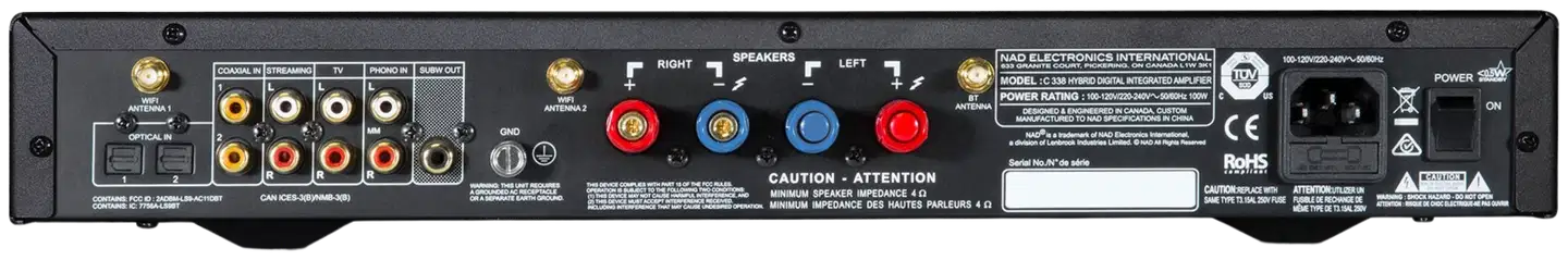 NAD stereovahvistin C338 Hybrid Digital DAC - 3