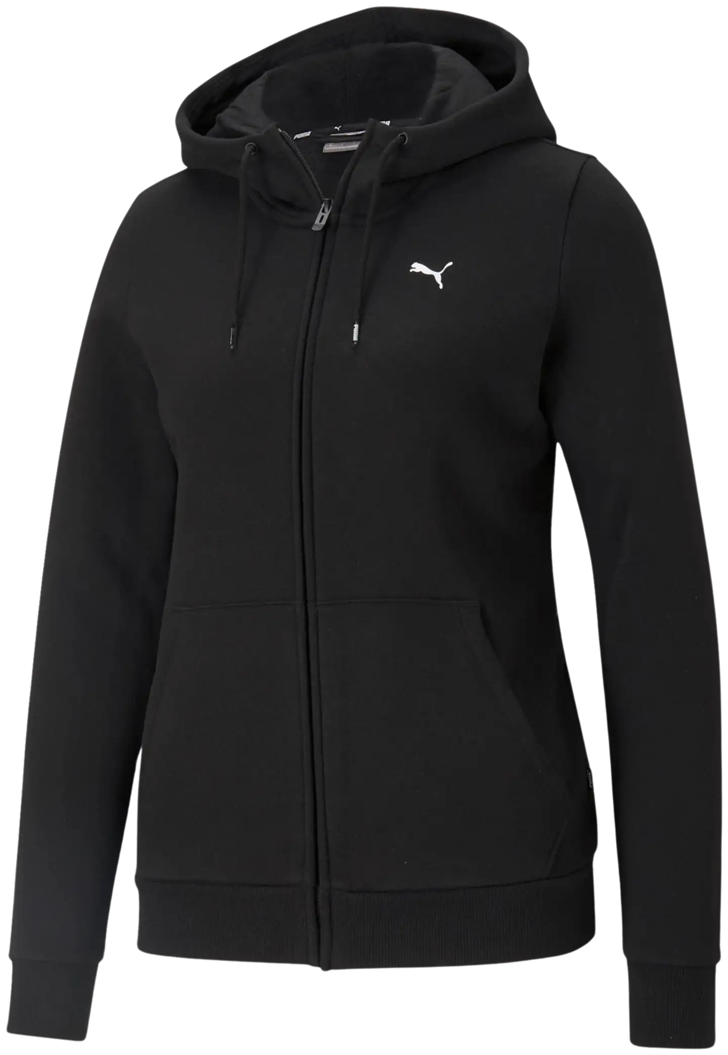 Puma naisten vapaa-ajan collegehupparitakki ESS Small Logo Full-Zip FL - Puma black-cat