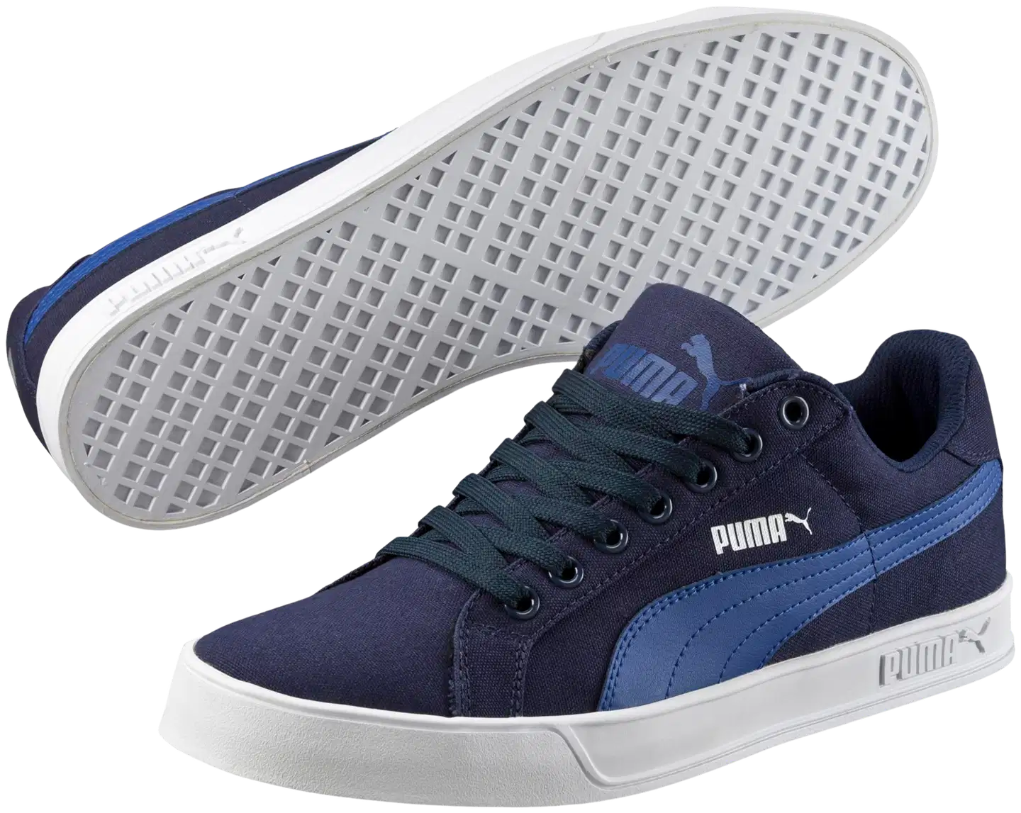 Puma miesten canvaskenkä Smash Vulc Blue - Peacoat-limoges