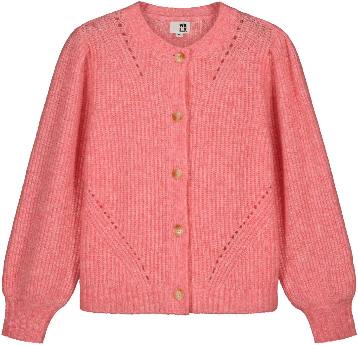 WKLY. naisten villasekoiteneuletakki 213W360132 - pink - 1