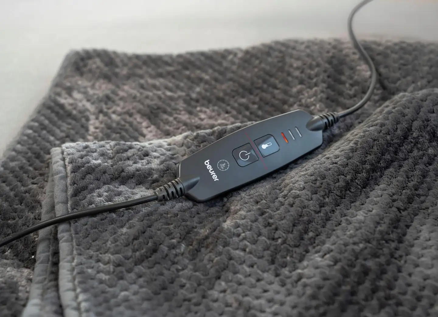 Beurer HD65 lämpöpeite, tumman harmaa - 3