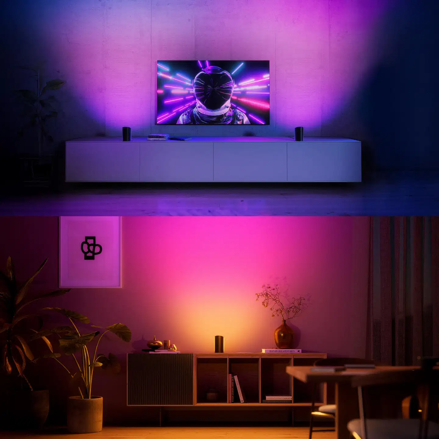 Philips Hue Play wall washer -valaisin 20W 2000-6500K 1035LM musta 2 kappaletta - 7